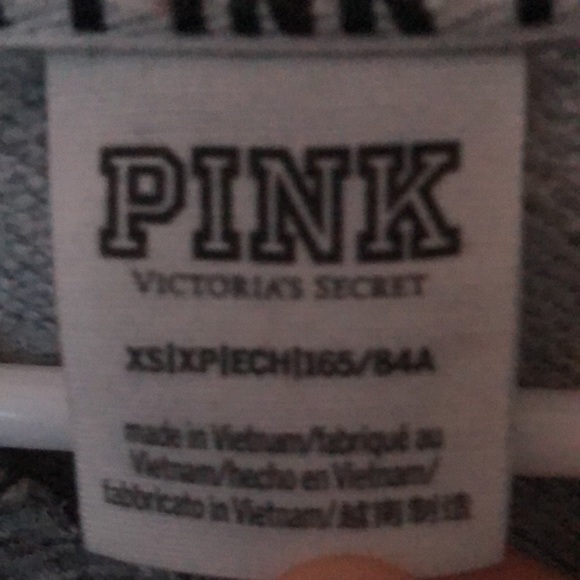 pink oversized sweater, xs, heather gray. - Picture 2 of 3